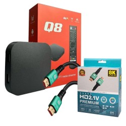Pack Câble HDMI Ultra Haute Vitesse + Box Q8 Android