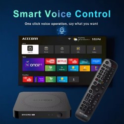 Box IPTV Acecconn Sword Pro+ – Android 11, 4K Ultra HD, HDR, WiFi et Bluetooth