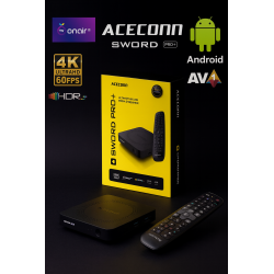Box IPTV Acecconn Sword Pro+ – Android 11, 4K Ultra HD, HDR, WiFi et Bluetooth