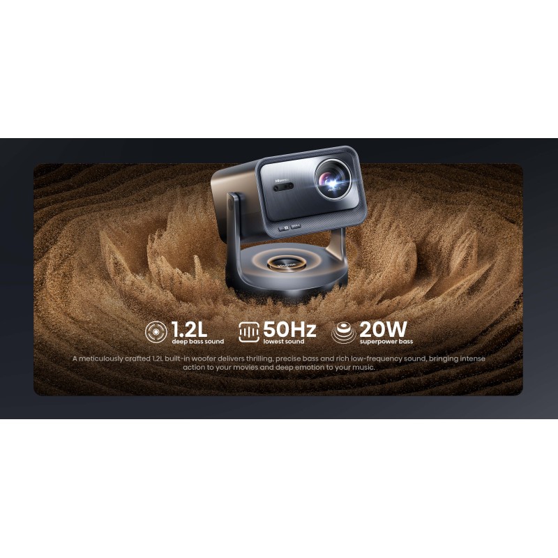 Hisense C2 Ultra TriChroma – Projecteur 4K 3000 ANSI | Mini Laser