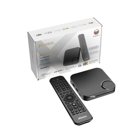Xsarius Pure 4+ Plus 4K Android 14 — Boîtier IPTV | Geekslandia